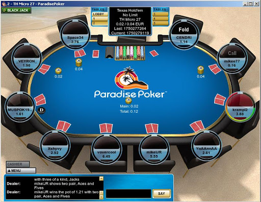 Il Poker online ai tempi di Paradise