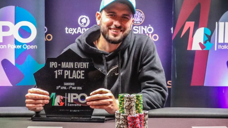 IPO Sanremo, Alessio Albore trionfa nel torneo di poker