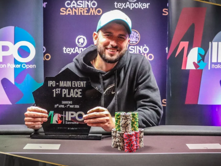 IPO Sanremo, Alessio Albore trionfa nel torneo di poker